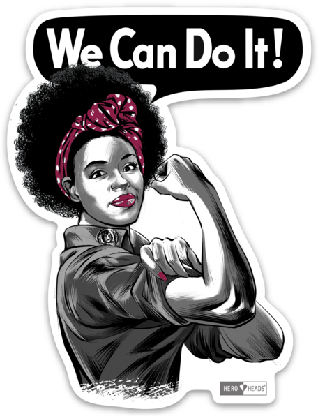 Rosie the Riveter - African American, Sticker