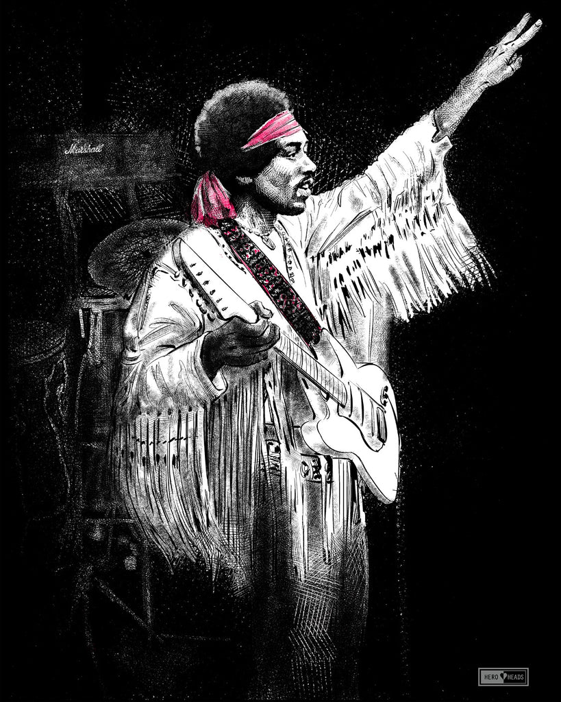 Just screen printed Jimi Hendrix tees n tanks! 🎸✌🏽🎶