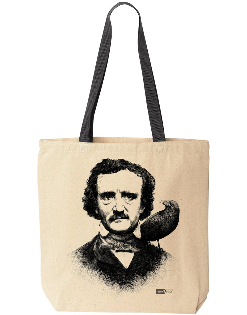 Edgar Allen Poe Tote Bags for first time! – Hero Heads ® Clothing