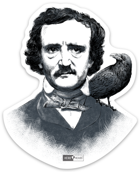 Edgar Allen Poe - Sticker