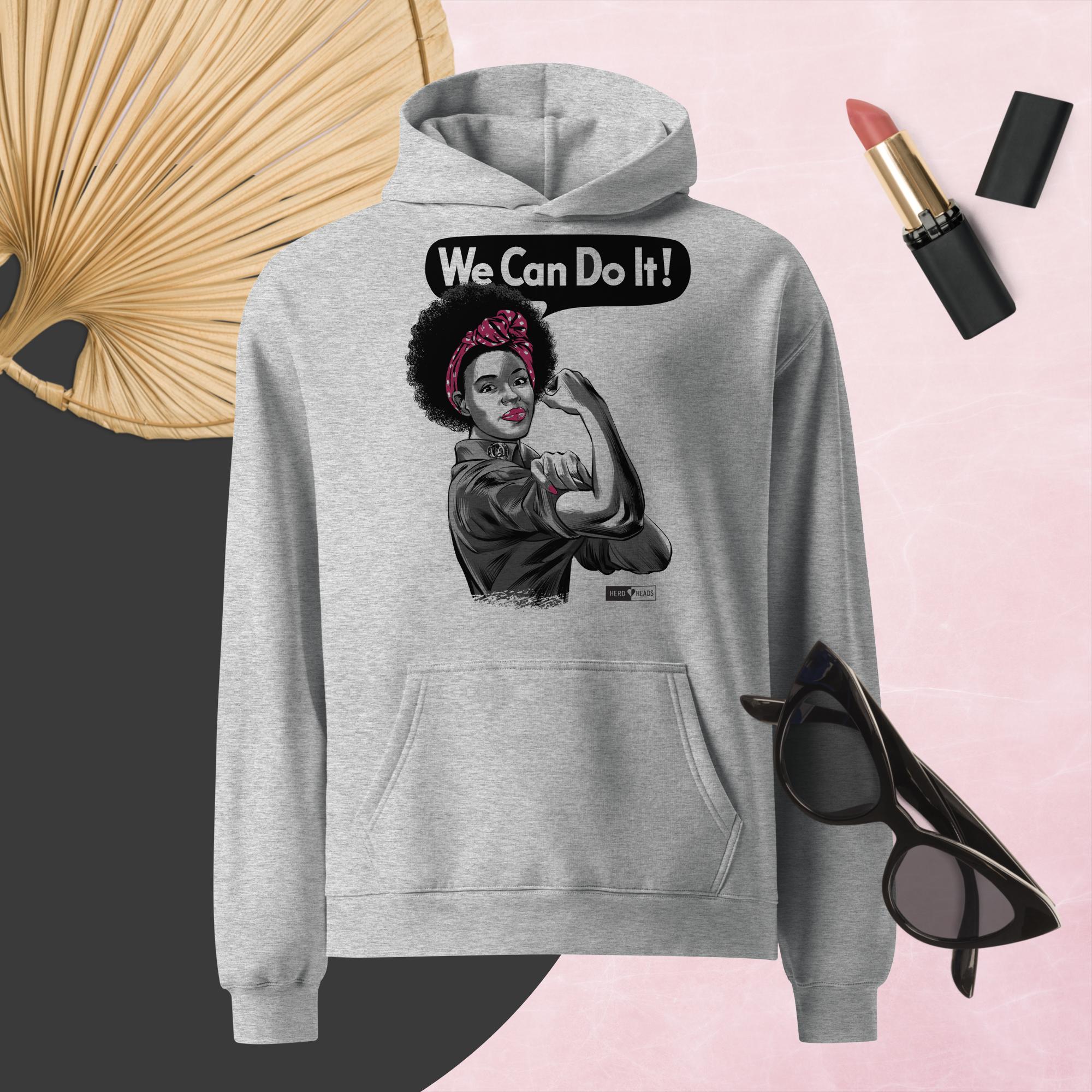 Rosie the Riveter African American Unisex Hooded Sweatshirt