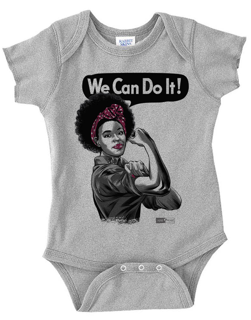 Rosie the Riveter- African American - Unisex Baby Onesies