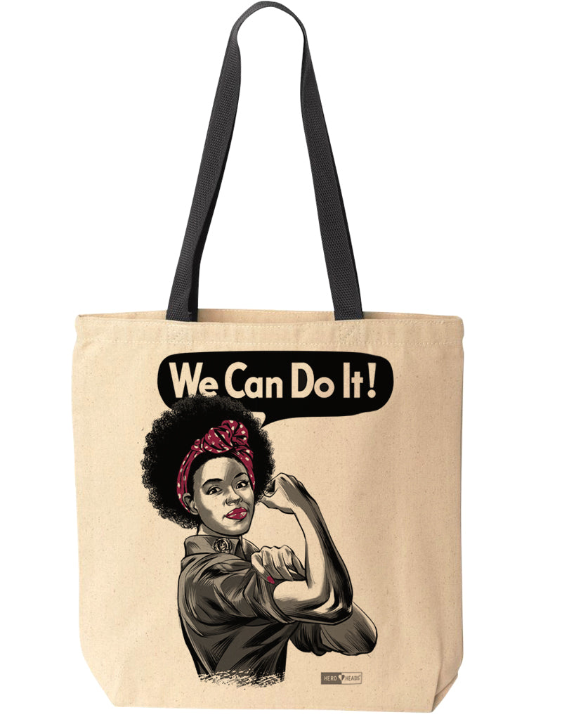 Rosie the Riveter - African American - Tote Bag