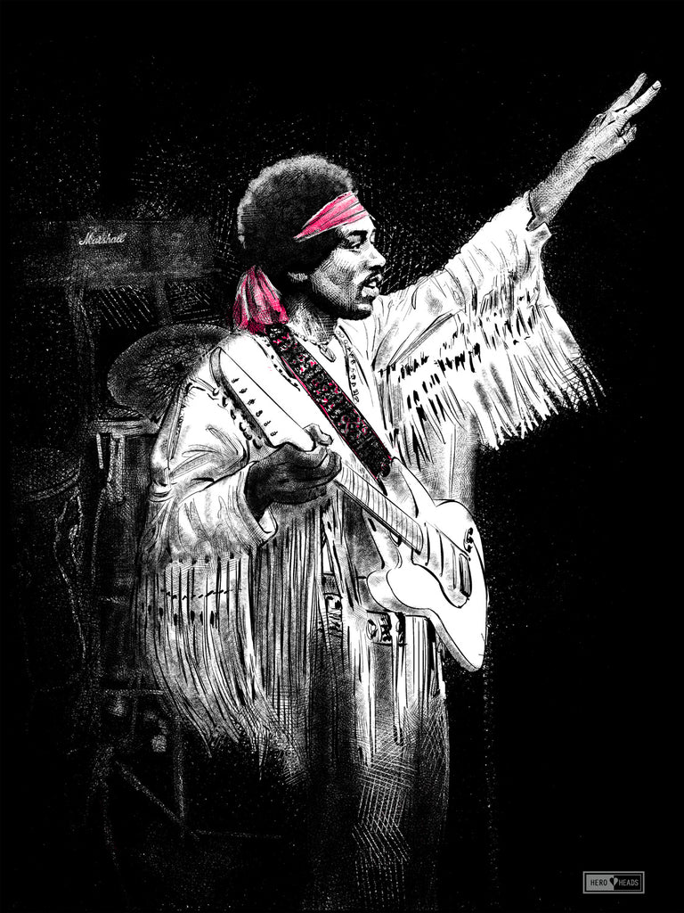 Jimi Hendrix - Unisex Hooded Sweatshirt