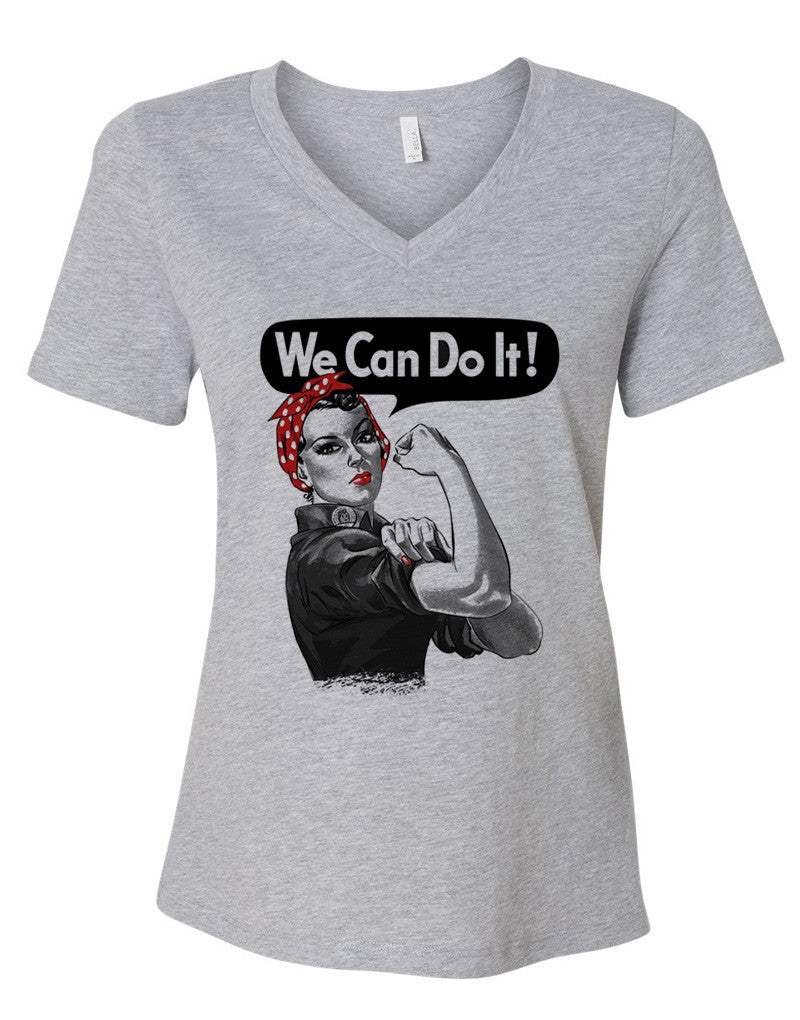 Rosie the Riveter - Women's Relaxed V-Neck Tee